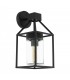 1 Light Outdoor Wall Lantern Black IP44, E27 - 1
