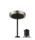 Worcester Swing Arm Semi Ceiling 4 Light E14 Satin Nickel/Satin Black/Smoke Striped Cylinder Glass-5