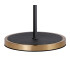 Worcester Swing Arm Floor Lamp 2 Light E14 Brass/Satin Black/Smoke Striped Cylinder Glass-7