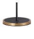 Worcester Swing Arm Floor Lamp 2 Light E14 Brass/Satin Black/Amber Twisted Cylinder Glass-9