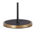 Worcester Swing Arm Floor Lamp 2 Light E14 Brass/Satin Black/Smoke Twisted Cylinder Glass-8