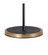 Worcester Swing Arm Floor Lamp 2 Light E14 Brass/Satin Black/Smoke Uniform Dimple Cylinder Glass-9