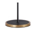 Worcester Swing Arm Floor Lamp 2 Light E14 Brass/Satin Black/Amber Fade Wine Glass Glass-9