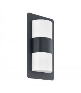 2 Light Outdoor Flush Wall Light Anthracite IP44, E27 - 1