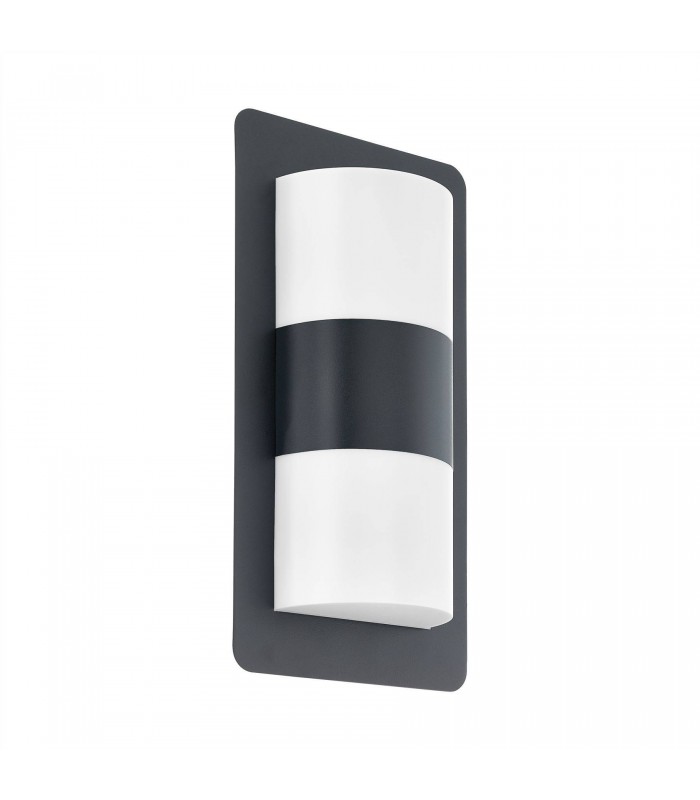 2 Light Outdoor Flush Wall Light Anthracite IP44, E27 - 1