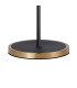 Worcester Swing Arm Floor Lamp 2 Light E14 Brass/Satin Black/Smoke Fade Wine Glass Glass-8
