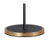 Worcester Swing Arm Floor Lamp 1 Light E14 Brass/Satin Black/Amber Plated Round Segment Glass-8