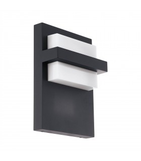 LED Outdoor Flush Wall Light Anthracite IP44 - 1