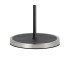 Worcester Swing Arm Floor Lamp 2 Light E14 Satin Nickel/Satin Black/Clear Twisted Cylinder Glass-7