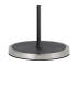 Worcester Swing Arm Floor Lamp 2 Light E14 Satin Nickel/Satin Black/Smoke Twisted Cylinder Glass-7