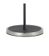 Worcester Swing Arm Floor Lamp 2 Light E14 Satin Nickel/Satin Black/Amber Uniform Dimple Cylinder Glass-7