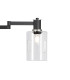 Worcester Swing Arm Floor Lamp 2 Light E14 Satin Nickel/Satin Black/Clear Uniform Dimple Cylinder Glass-6