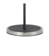 Worcester Swing Arm Floor Lamp 2 Light E14 Satin Nickel/Satin Black/Smoke Uniform Dimple Cylinder Glass-7