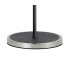 Worcester Swing Arm Floor Lamp 2 Light E14 Satin Nickel/Satin Black/Amber Fade Wine Glass Glass-7