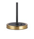 Worcester Swing Arm Table Lamp 1 Light E14 Brass/Satin Black/Amber Striped Cylinder Glass-8