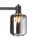 Worcester Swing Arm Table Lamp 1 Light E14 Brass/Satin Black/Smoke Striped Cylinder Glass-8