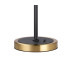 Worcester Swing Arm Table Lamp 1 Light E14 Brass/Satin Black/Amber Twisted Cylinder Glass-8