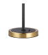 Worcester Swing Arm Table Lamp 1 Light E14 Brass/Satin Black/Clear Twisted Cylinder Glass-7