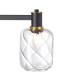 Worcester Swing Arm Table Lamp 1 Light E14 Brass/Satin Black/Clear Twisted Cylinder Glass-8