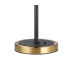 Worcester Swing Arm Table Lamp 1 Light E14 Brass/Satin Black/Smoke Uniform Dimple Cylinder Glass-7