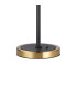 Worcester Swing Arm Table Lamp 1 Light E14 Brass/Satin Black/Amber Fade Wine Glass Glass-7