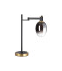 Worcester Swing Arm Table Lamp 1 Light E14 Brass/Satin Black/Smoke Fade Wine Glass Glass-5