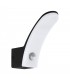 LED Outdoor Wall Light with PIR Motion Sensor Black IP44 - 1
