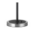 Worcester Swing Arm Table Lamp 1 Light E14 Satin Nickel/Satin Black/Amber Striped Cylinder Glass-6