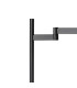 Worcester Swing Arm Table Lamp 1 Light E14 Satin Nickel/Satin Black/Clear Striped Cylinder Glass-5