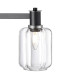 Worcester Swing Arm Table Lamp 1 Light E14 Satin Nickel/Satin Black/Clear Striped Cylinder Glass-7