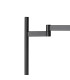 Worcester Swing Arm Table Lamp 1 Light E14 Satin Nickel/Satin Black/Smoke Striped Cylinder Glass-5