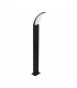 LED Outdoor Tall Bollard Light Black IP44 - 1