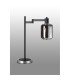 Worcester Swing Arm Table Lamp 1 Light E14 Satin Nickel/Satin Black/Smoke Striped Cylinder Glass-9