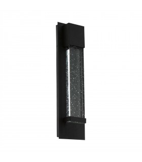 LED Outdoor Flush Wall Light Black IP44 - 1
