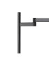 Worcester Swing Arm Table Lamp 1 Light E14 Satin Nickel/Satin Black/Clear Twisted Cylinder Glass-5