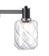 Worcester Swing Arm Table Lamp 1 Light E14 Satin Nickel/Satin Black/Clear Twisted Cylinder Glass-7