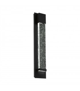 LED Outdoor Flush Wall Light Black IP44 - 1