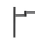 Worcester Swing Arm Table Lamp 1 Light E14 Satin Nickel/Satin Black/Smoke Twisted Cylinder Glass-5