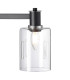 Worcester Swing Arm Table Lamp 1 Light E14 Satin Nickel/Satin Black/Clear Uniform Dimple Cylinder Glass-8