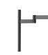 Worcester Swing Arm Table Lamp 1 Light E14 Satin Nickel/Satin Black/Smoke Uniform Dimple Cylinder Glass-5