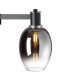 Worcester Swing Arm Table Lamp 1 Light E14 Satin Nickel/Satin Black/Smoke Fade Wine Glass Glass-7