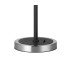 Worcester Swing Arm Table Lamp 1 Light E14 Satin Nickel/Satin Black/White Round Speckled Glass-8