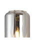 Worcester Wall Light 1 Light E14 Brass/Satin Black/Smoke Striped Cylinder Glass-8