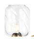 Worcester Wall Light 1 Light E14 Brass/Satin Black/Clear Twisted Cylinder Glass-8