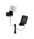 LED Outdoor Solar PIR Motion Sensor Wall Light Black IP44 - 1