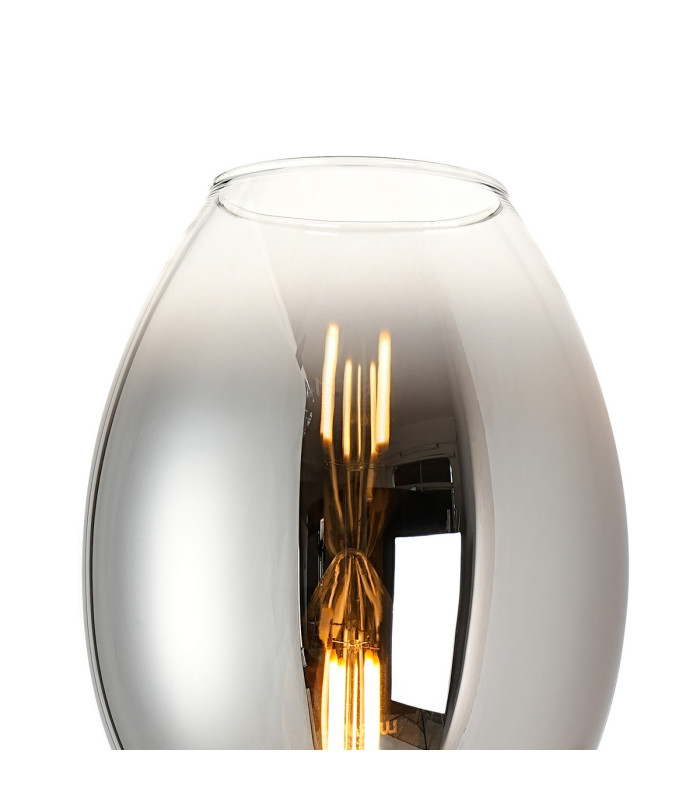 Worcester Wall Light 1 Light E14 Brass/Satin Black/Smoke Fade Wine Glass Glass-8