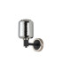 Worcester Wall Light 1 Light E14 Satin Nickel/Satin Black/Smoke Twisted Cylinder Glass-4