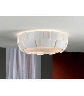 4 Light Flush Ceiling Light Matt white, E27 - 1