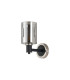 Worcester Wall Light 1 Light E14 Satin Nickel/Satin Black/Smoke Uniform Dimple Cylinder Glass-4