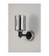Worcester Wall Light 1 Light E14 Satin Nickel/Satin Black/Smoke Uniform Dimple Cylinder Glass-9
